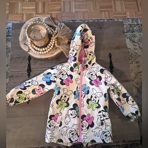 Disney Pink and White Minnie Mouse Jacket